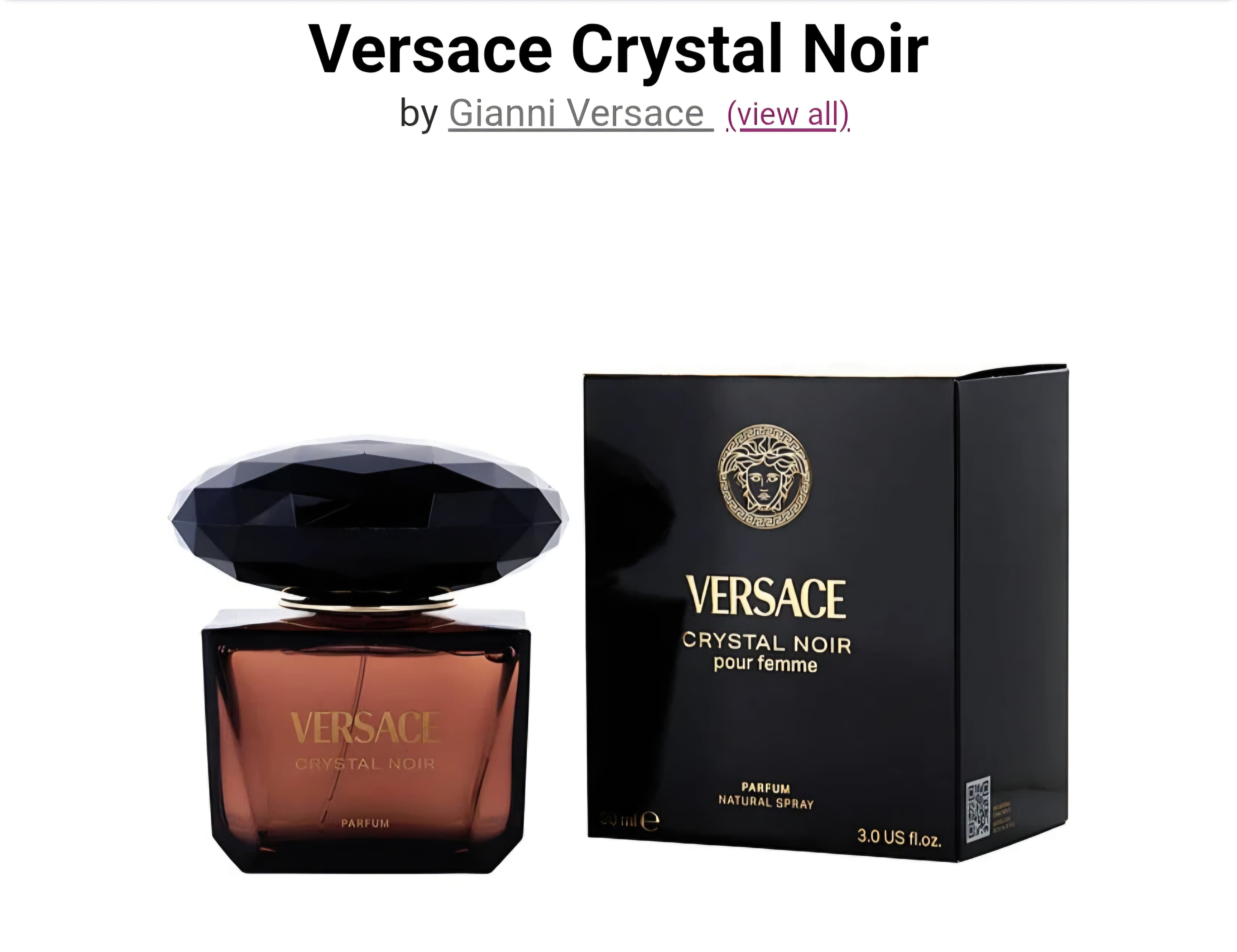 VERSACE CRYSTAL NOIR